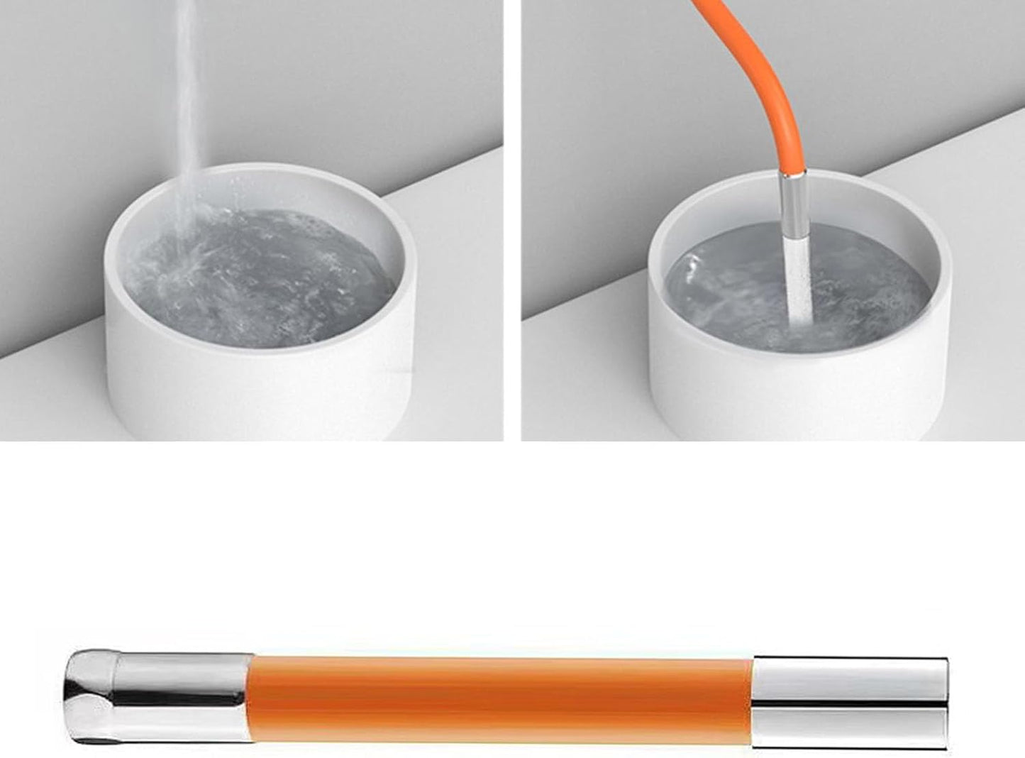 Flexible faucet extension tube